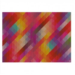 MANTEL 30X42 GEOMETRIC 100%...