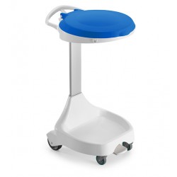 PORTABOL.GRIS+TAPA AZUL W4622