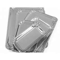 BANDEJA CARTON PLATA 16X22...