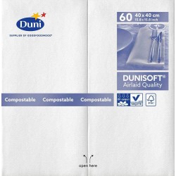 SERV. DUNISOFT 40X40 BLANCO...