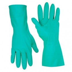 GUANTE NITRILO VERDE T-L