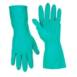 GUANTE NITRILO VERDE T-M