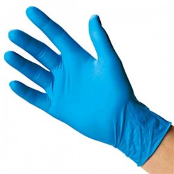 GUANTE NITRILO AZUL SENSITIVE T-M P/100