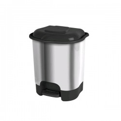PONGOTODO 12L PVC PLATA BRILLO C/PEDAL R4537 09