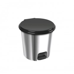 PONGOTODO 20L PVC PLATA BRILLO C/PEDAL R4539 09