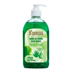 JABON CREMA *ALOE VERA* C/DOSIF. S´NONAS B/500ML