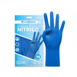 GUANTE NITRILO AZUL INDUSTRIAL T-P